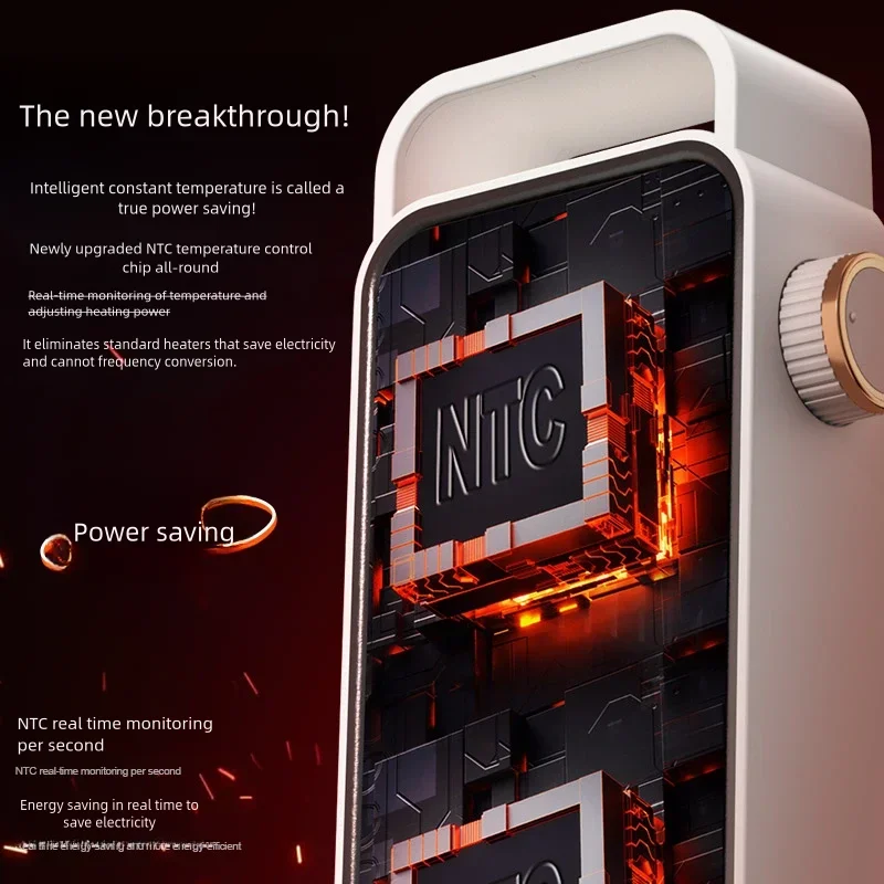 Portable Mini Electric Heater PTC EU Ventilation Overheat Protection Home Living Room Family Bedrooms Garden Car-Winter UK