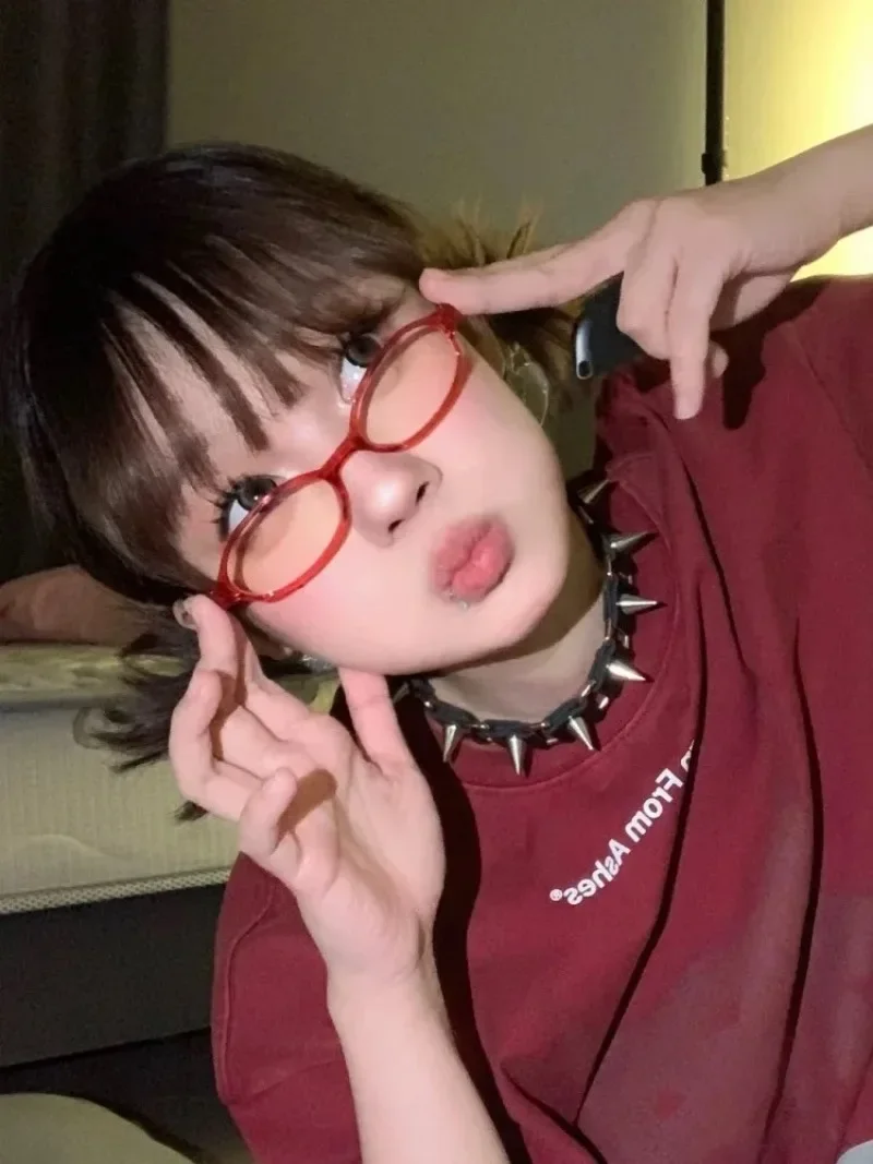 Y2K Small Oval-Square Fashion Glasses — product information 8