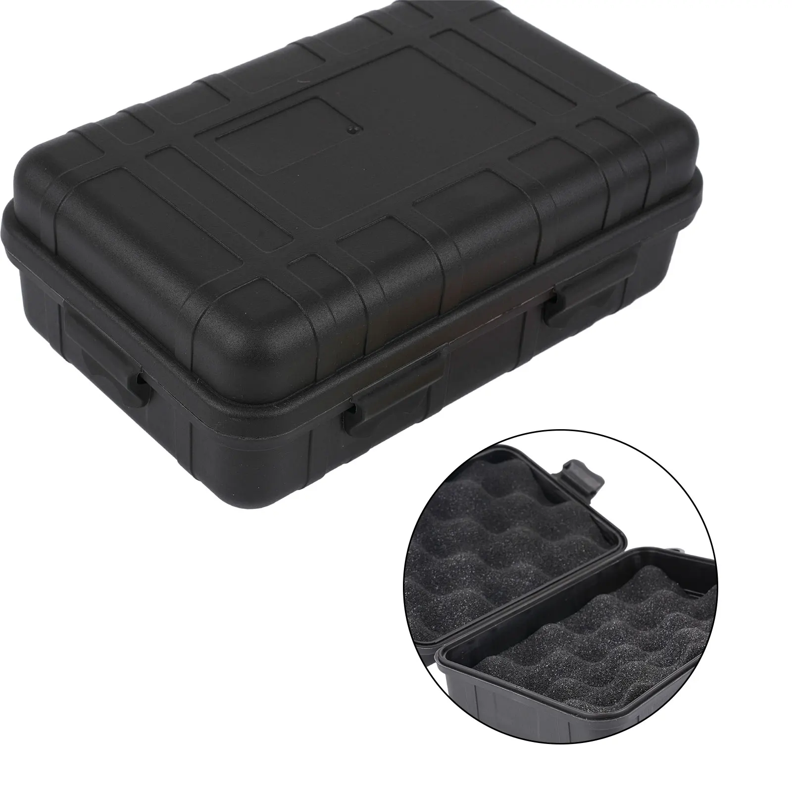 Storage Box Shockproof Box Case Box Small PE Inner Lining Shockproof Storage Survival Waterproof 185*115*60mm Boating