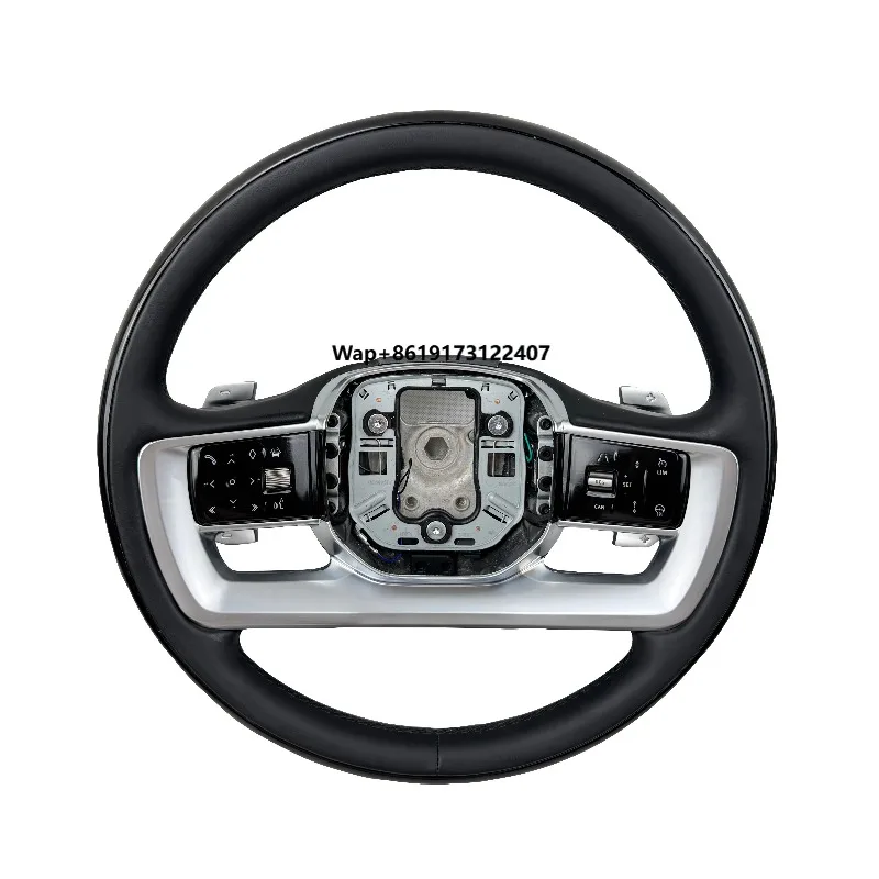 Фото Горячая распродажа: Руль из натуральной кожи для Defender 90 110 130 2020-2022 – Обновление старого руля на новый