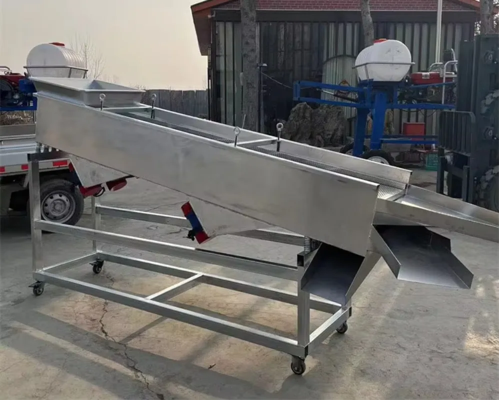 Continuous Grading Machine Sand Gravel Granules Ore Feed Beans Wheat Corn Grain Linear Vibrating Screen Linear Sieve Machine