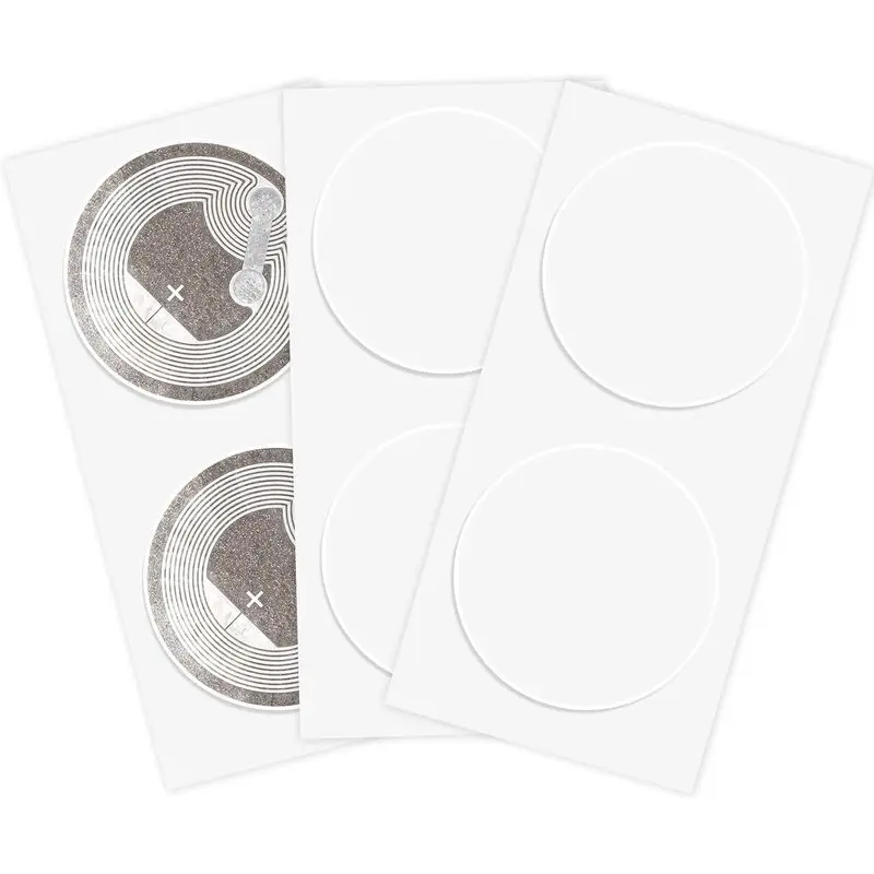 30Pcs Anti‑Metal NTAG215 NFC Tags Stickers Original Chip 504Bytes Rewritable RFID Anti‑Magnetic Labels for All NFC Smartphones