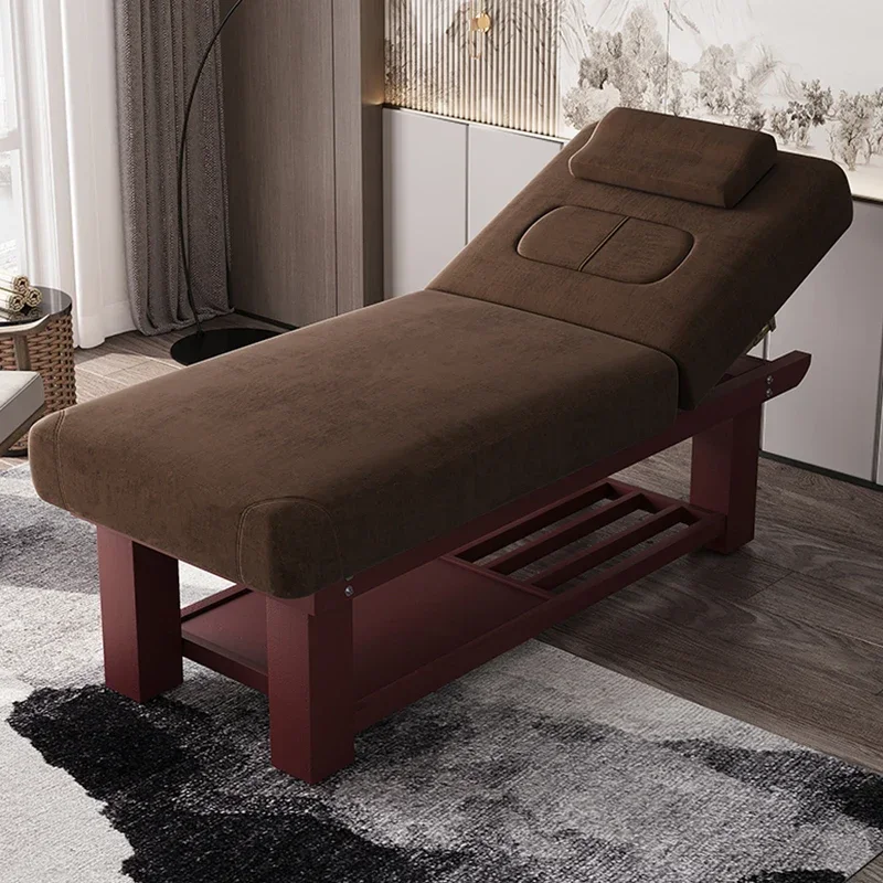 Home beauty massage bed wooden Ear Cleaning Adjust esthetician massage bed comfort lettino estetista salon furniture BL50MB