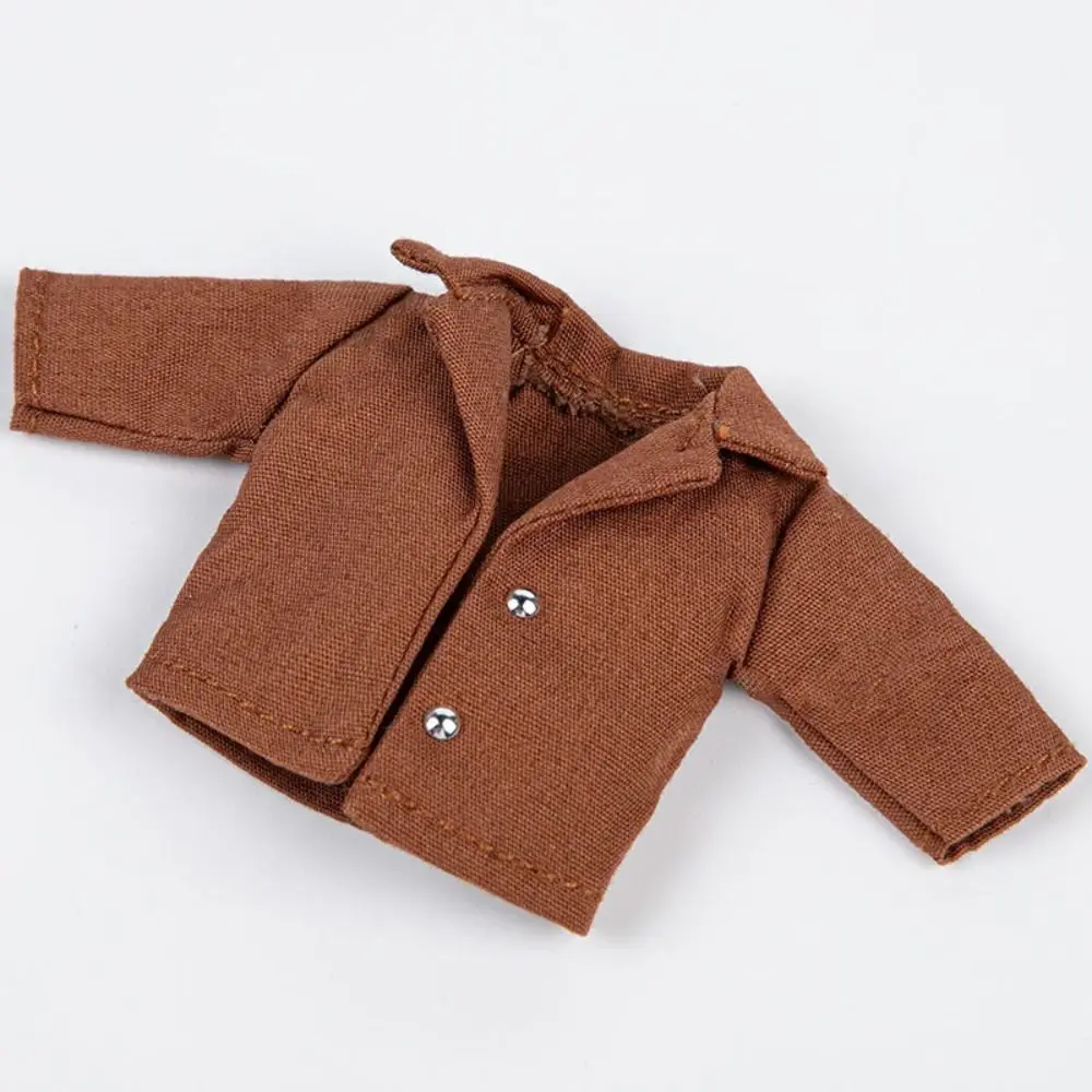 

Fashion Doll Coat Trousers Cute Mini Outfit Shirt Pants Set DIY Accessories for 1/11 OB11/Obitsu11Dolls/1/12Bjd Dolls