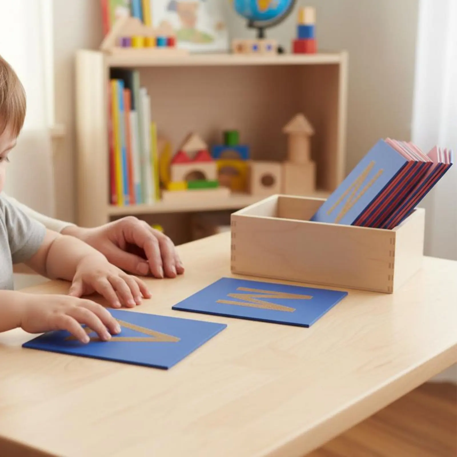 Child-Centered Textured Letters Early Education Uppercase Letter Learning Set Textured Letter Cards for Kindergarteners