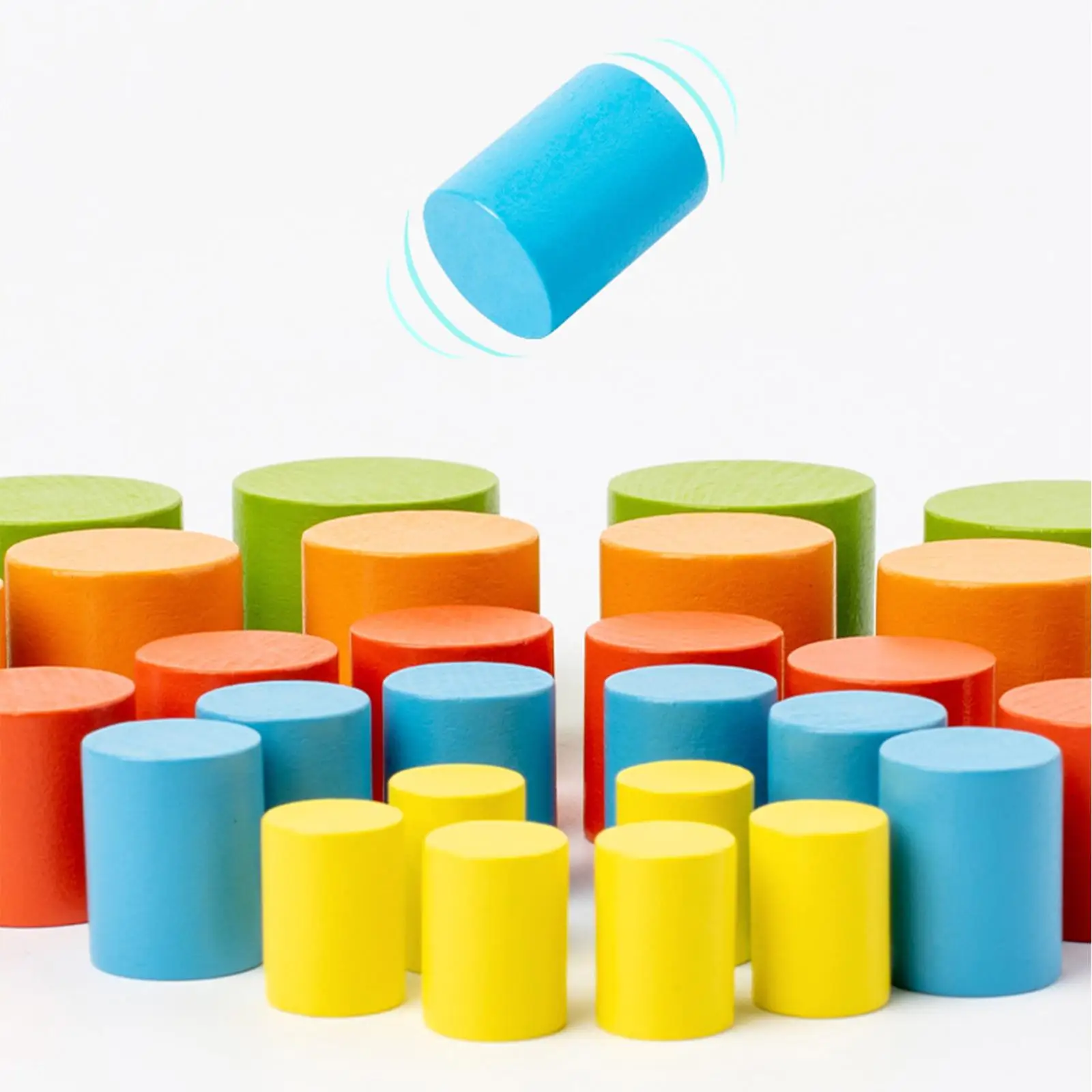 

Wooden Stacking Games Early Educational Toy for Preschool Ages 3-6 Kids