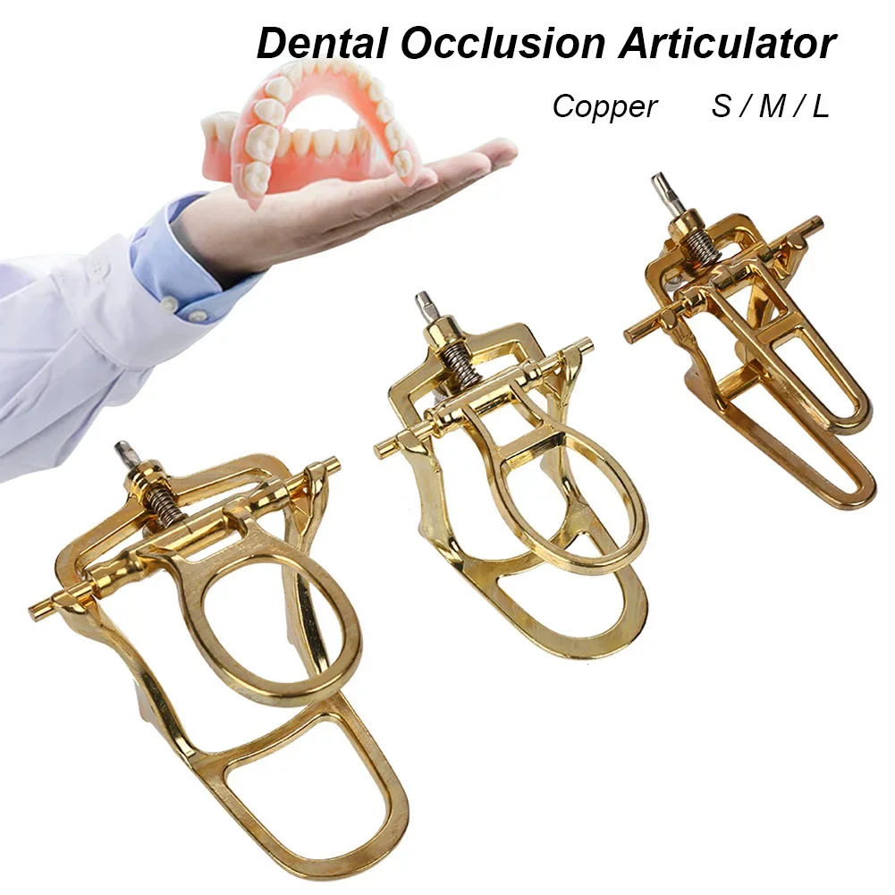 

Universal Dental Lab Occlusion Articulator Copper Plating Adjustable Dentistry Clinic Dentistry Restoration Mechanical Device