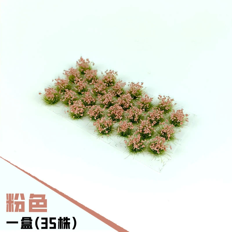 32Pcs/Box Simulation Miniature 8mm Plant Grass Model Diy Building Sand Table Garden Landscape Layout Materials Diorama Kits