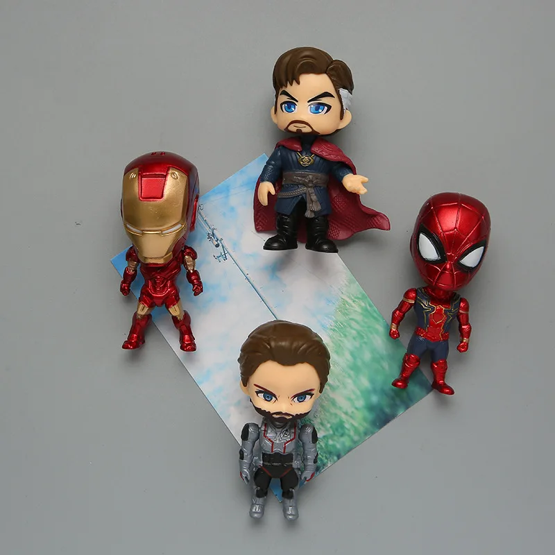 6pcs / Set The Avengers Marvel Fridge Magnet Spider-man Iron Man Refrigerator Magnet Superhero Captain America Magnetic Sticker