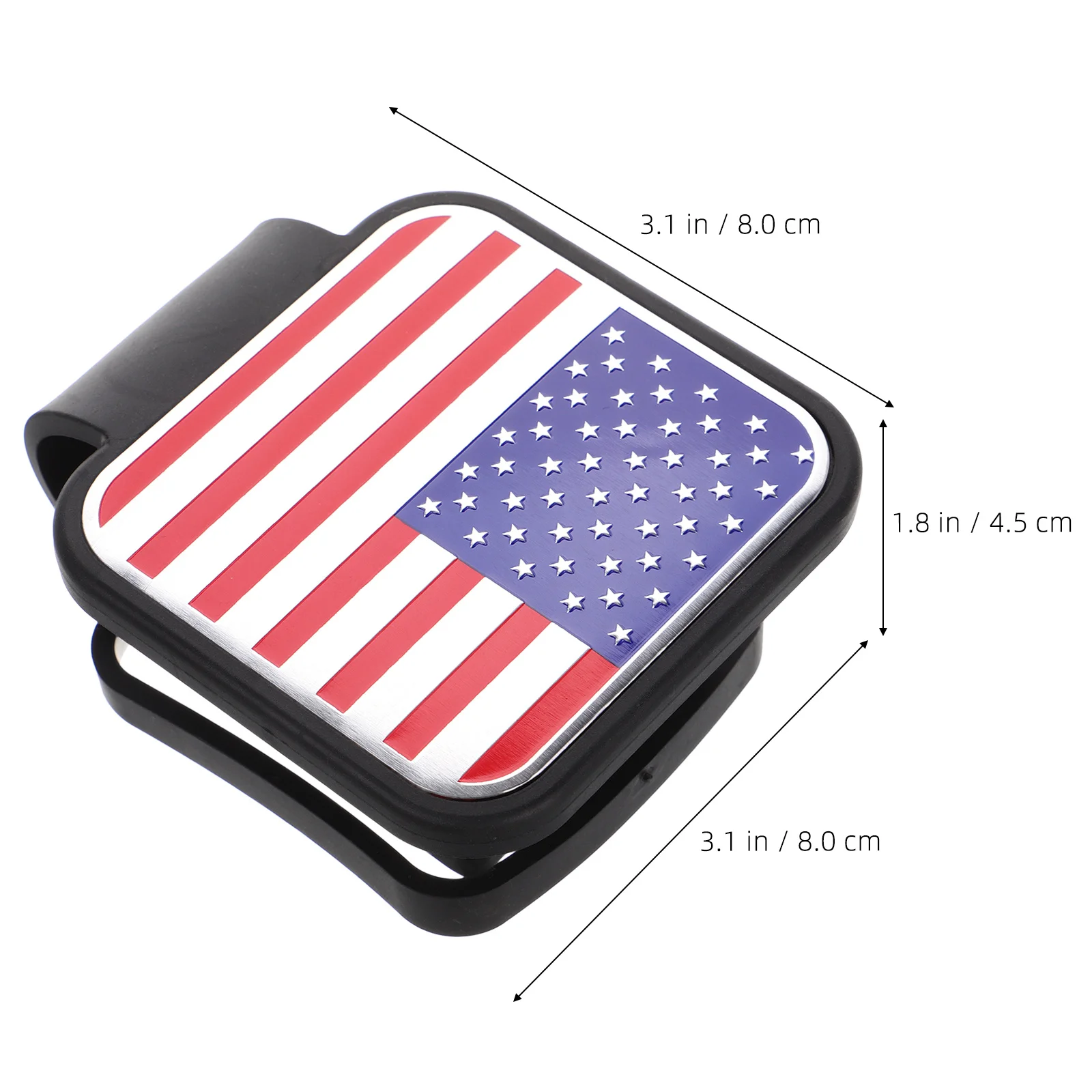 غطاء وصلة مقطورة بعلم أمريكي، غطاء وصلة سحب مطاطي متين، قابس واقٍ لملحقات سحب مقطورات السيارات على الطرق الوعرة #5