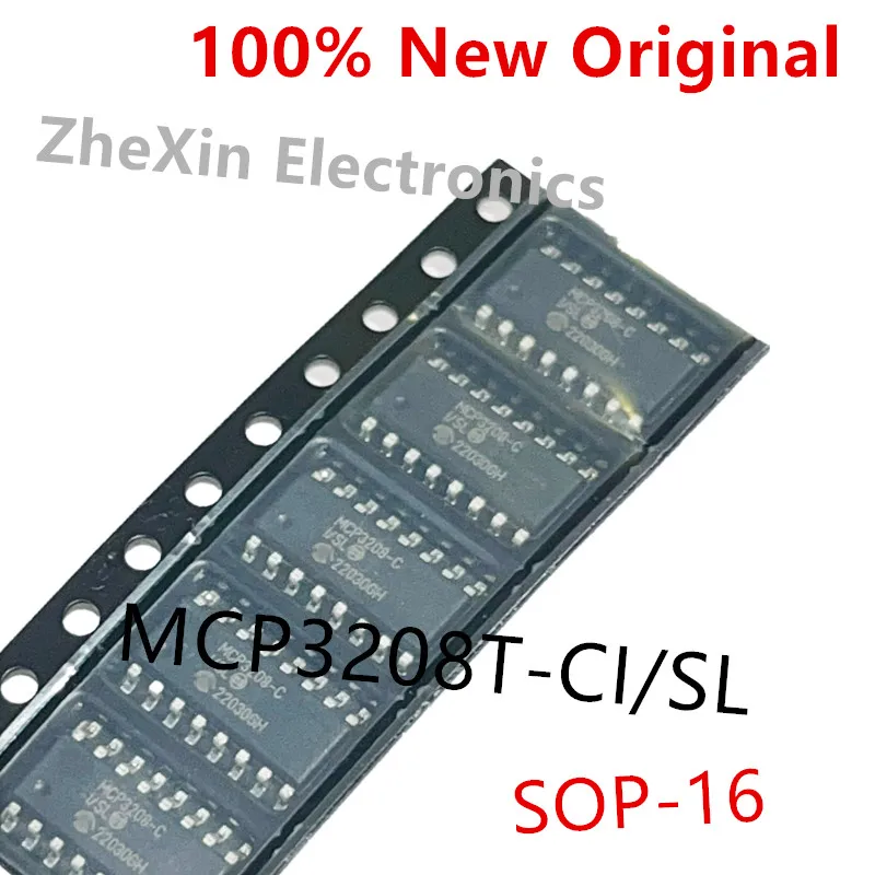 5PCS/Lot   MCP3208T-CI/SL  MCP3208-CI/SL  SOP-16 、MCP3202-CI/SN  MCP3202T-CI/SN  3202-CI   New original SPI serial A/D converter