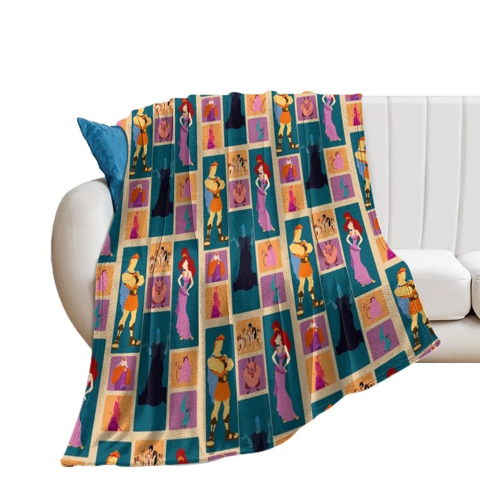 

Hercules Inspired Minimalist Design Throw Blanket Giant Sofa Comforter heavy to sleep Warm Blankets