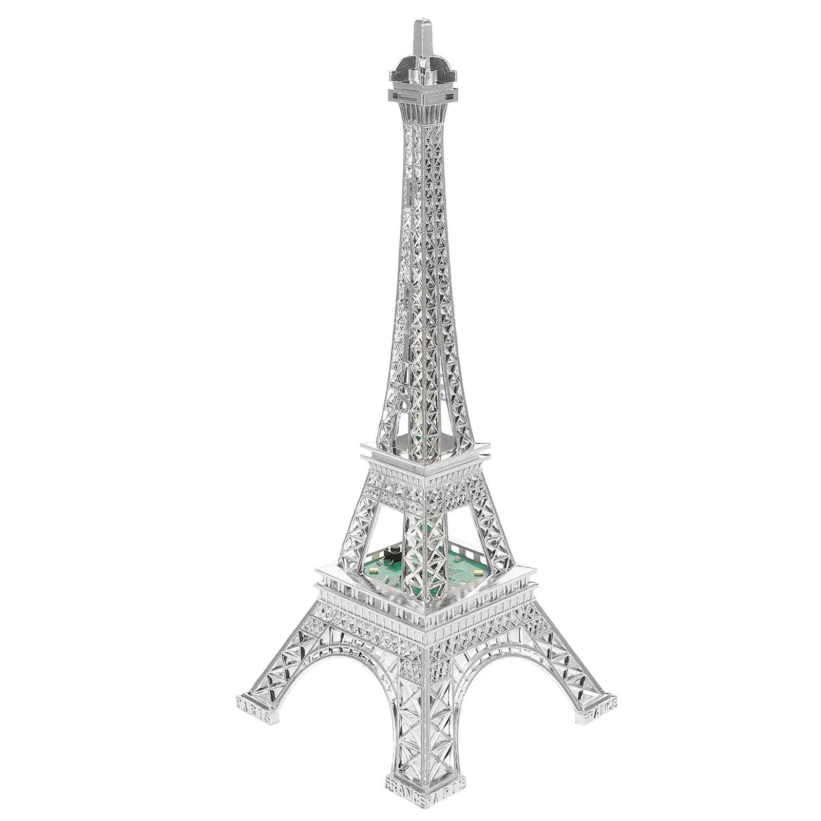 

Tower Ornaments Memorial Eiffel Prop Top Hat Metal Building Model Alloy Figurine Office Decor Bedroom Table Travel