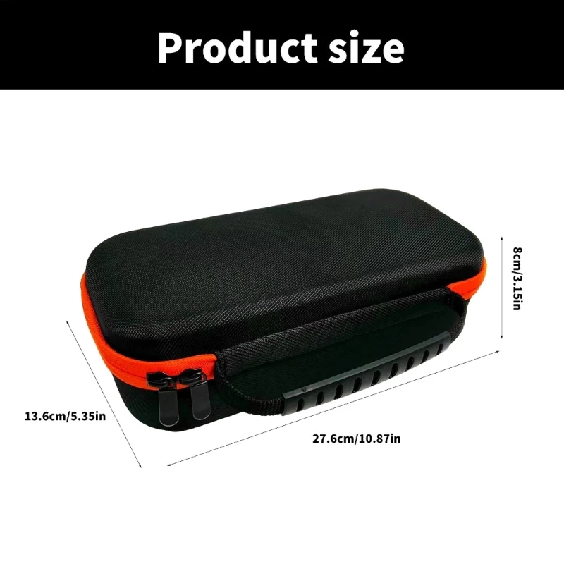 R91A Estojo viagem portátil para microfones sem fio, caixa armazenamento, bolsa sólida