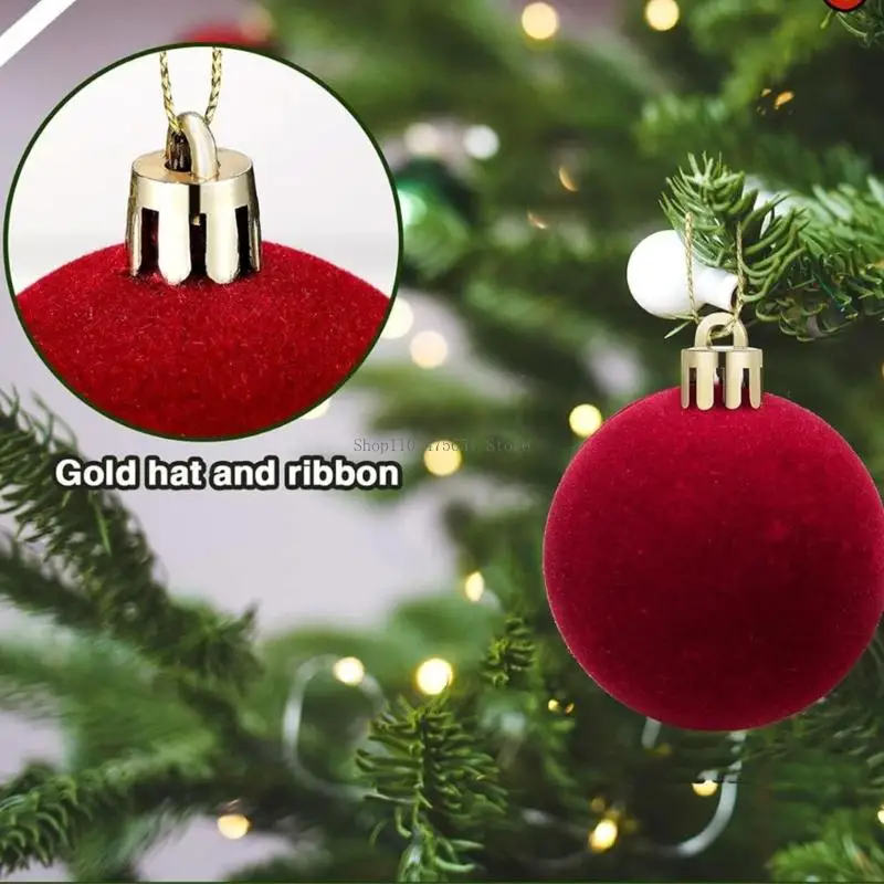 Shatterproof Christmas Baubles Ball Hanging Ornament for Christmas Tree Wreath - Image 3