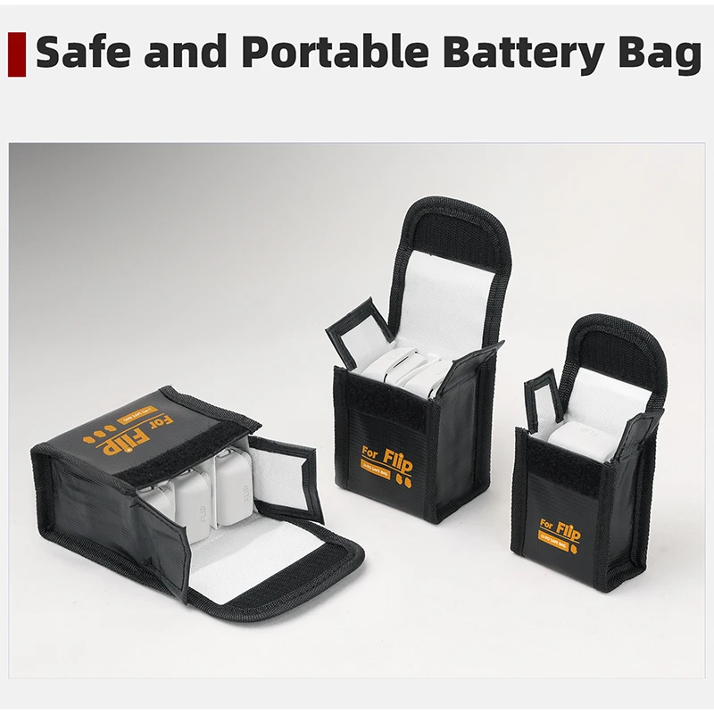 Bolsa segura de batería para DJI Filp, funda portátil ignífuga a prueba de explosiones para DJI Filp Drone, accesorios para bolsa de batería