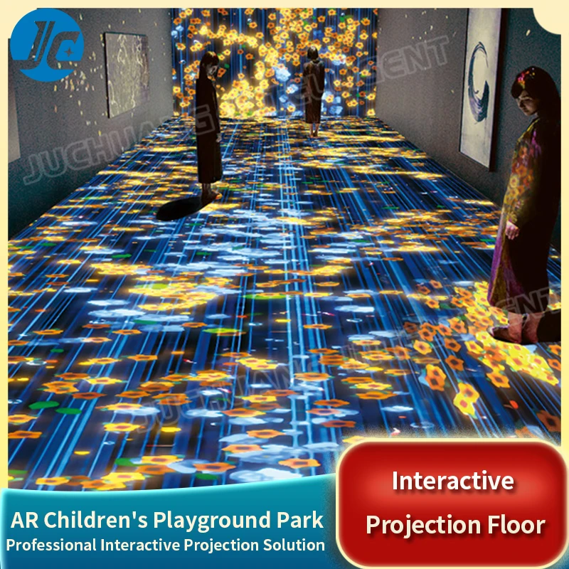 Proiettore mobile esterno mobile interattivo per proiezione da pavimento con ologramma 3D per matrimoni per uso interno