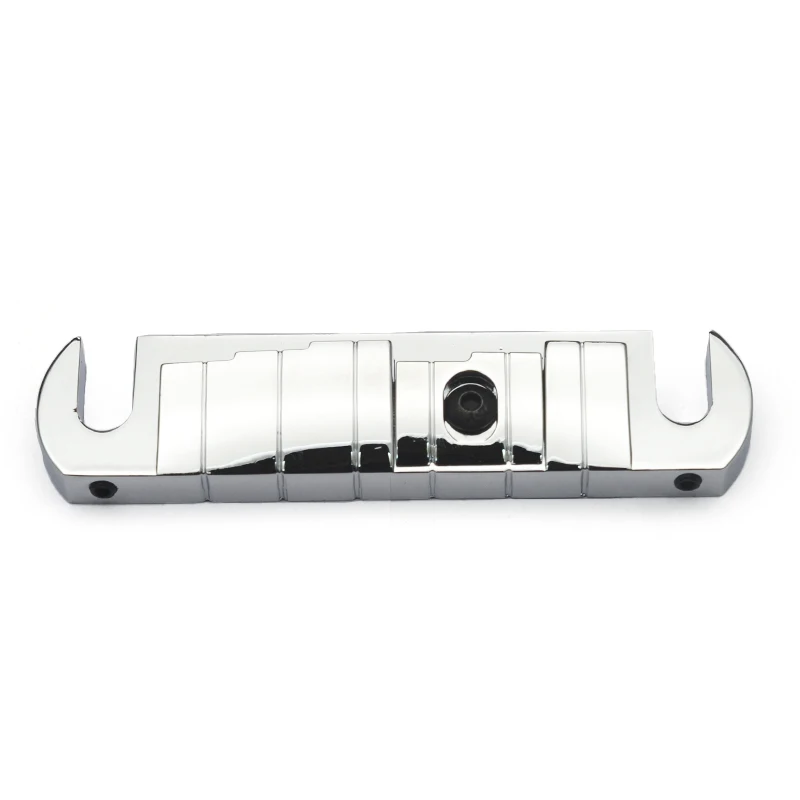 6 String Combo Compensate Bridge Tailpiece for Guitar 101x23.5MM String Space 10.6MM Bass Parts Black/Gold/Chrome