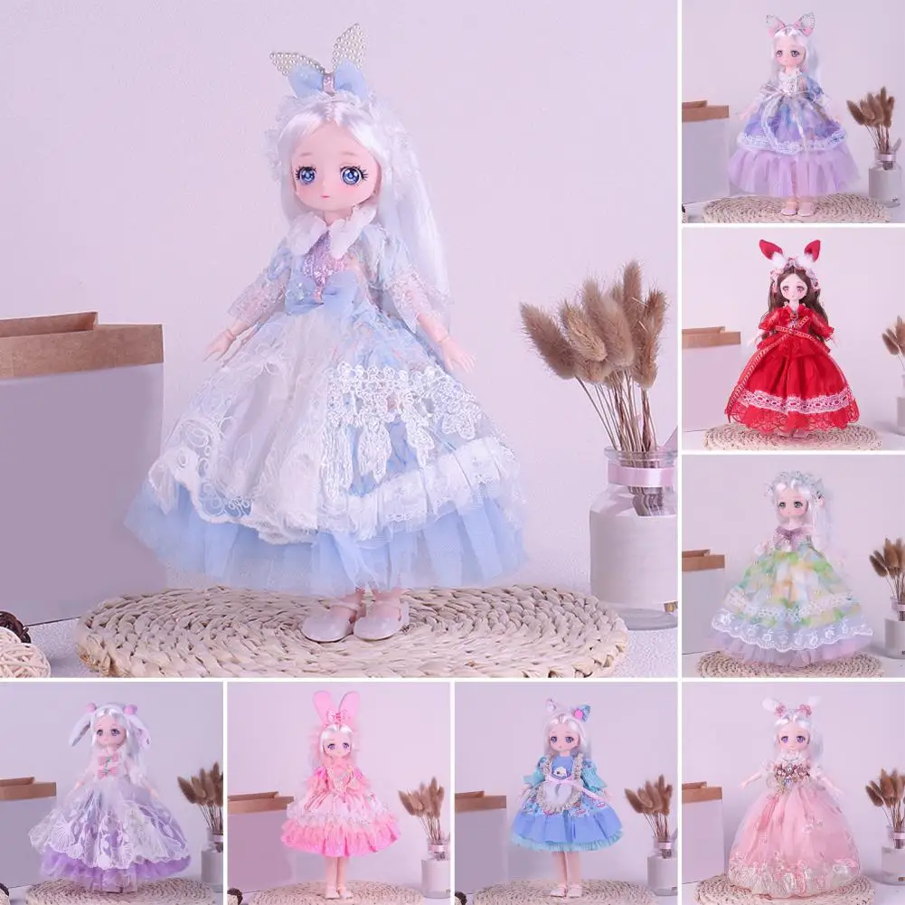 Giocattolo per bambola da collezione Posable Princess Lolita Dress Bjd Doll Toy Action Figure da collezione con vestiti Palla da 30 cm per ragazze
