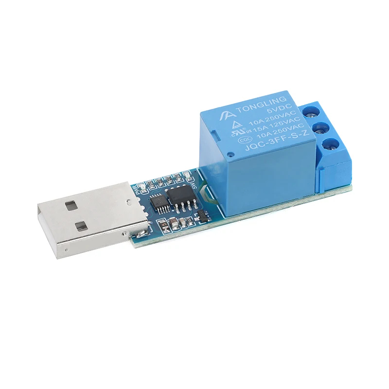 5Pcs/1pc LCUS-1 type USB Relay Module Electronic Converter PCB USB Intelligent Control Switch SRD-05VDC-SL-C 5V 10A Relay