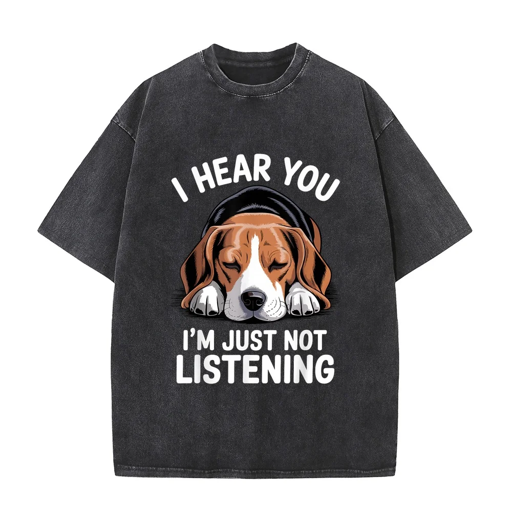 Cool Beagle Design for Men Man's Dog Themed Lovers T-Shirt Men's Clothing T Shirt Man Summer Round Neck Puppy Fan Animal Lover