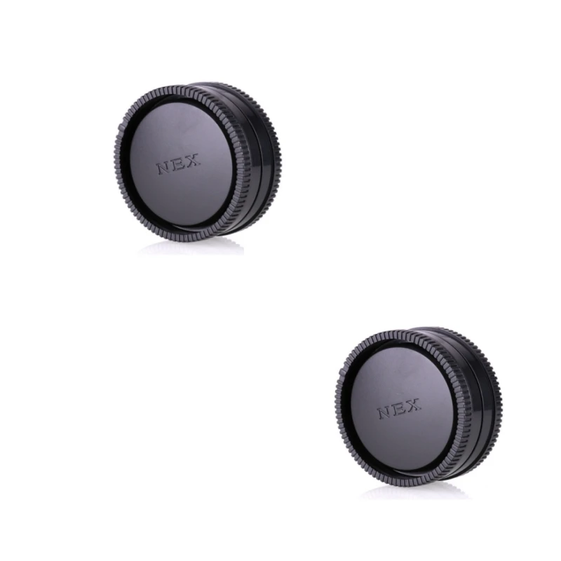 Rear Lens Cover+Body Cap Anti-dust Protection Plastic Black For sony NEX mount a5100 A6000 a6300 a6500NEXC3 5 5N 6 7 A7 A7II A7s