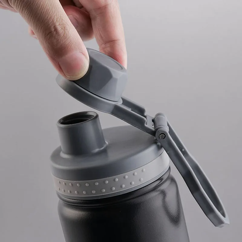 Tyeso زجاجة تُرمُس مكنسة من الفولاذ المقاوم للصدأ قارورة كوب للسفر التخييم معزول زجاجة ماء الرياضة كوب حراري الساخن الباردة القدح الرجال