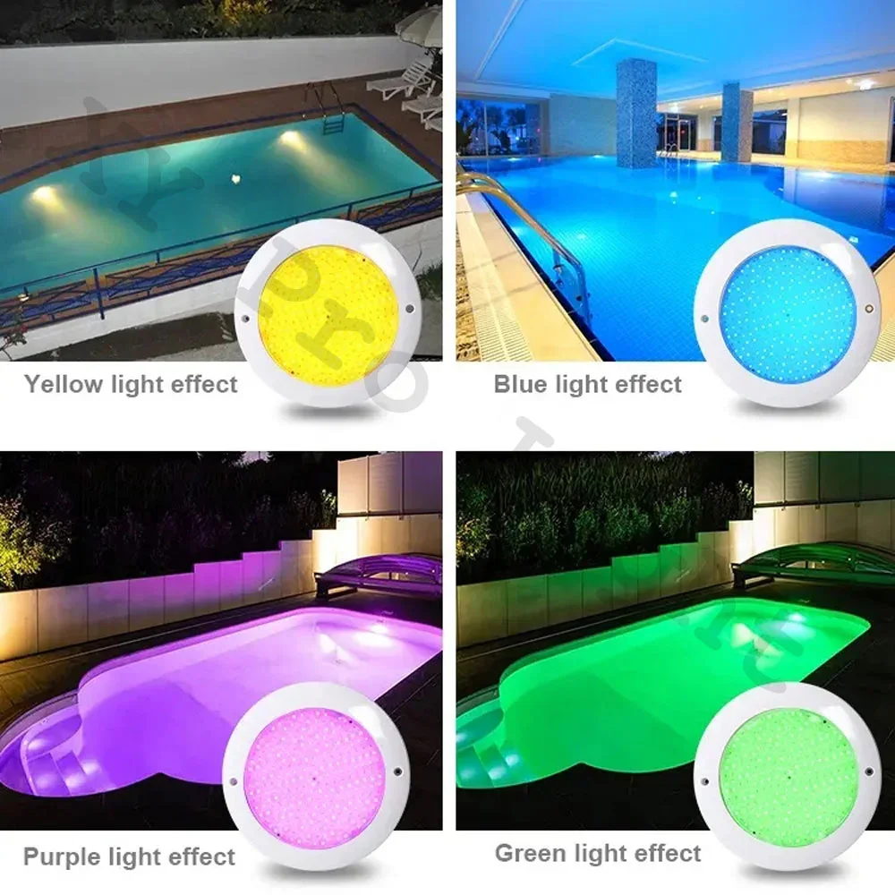 Luz LED RGB de 35W para Piscina, 12W, 18W, 25W, CA/CC 12V, IP68, luces subacuáticas para exteriores/interiores, lámpara de paisaje para fuente, foco de Luz para Piscina