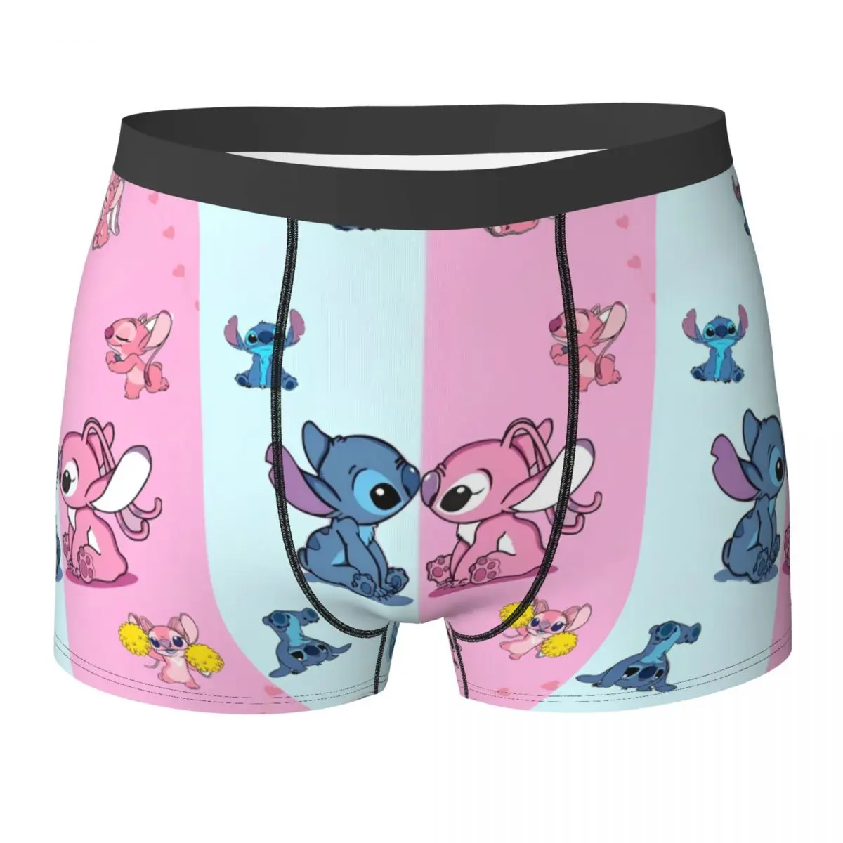 MINISO غرزة الملابس الداخلية الكرتون Kawaii الرجال الملاكم موجز مريحة Boxershorts جودة الطباعة حجم كبير السروال