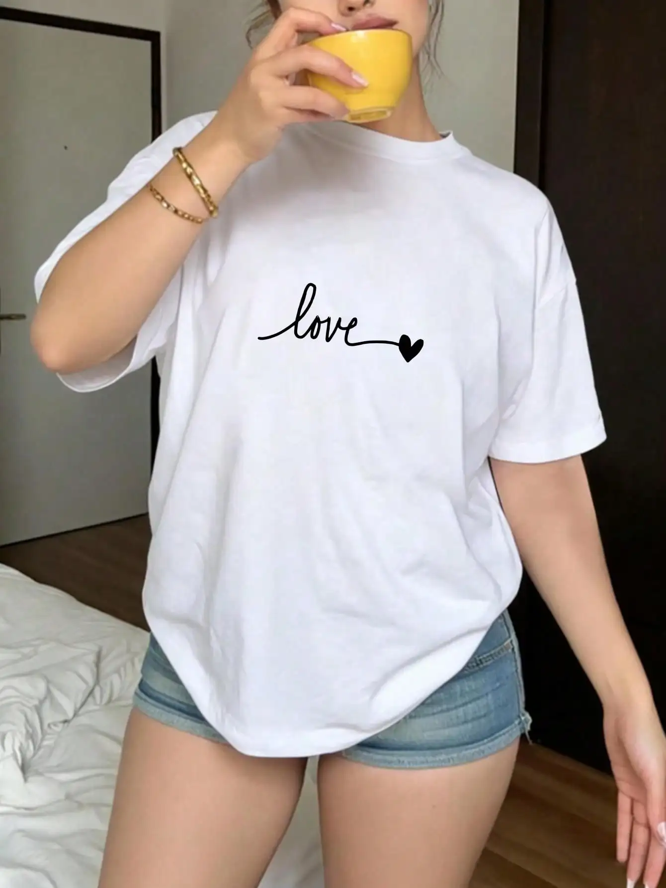 Loose-Fitting Short-Sleeve T-Shirt For Women, Available In Various Colors, Loose Cut