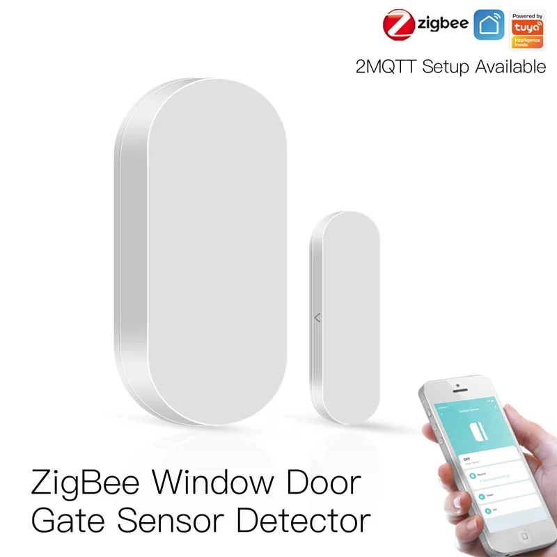 Graffiti ZigBee Magnetisch deuralarm Smart Home Deur- en raamsensor Intelligente beveiligingsmonitoring Antidiefstaldetector