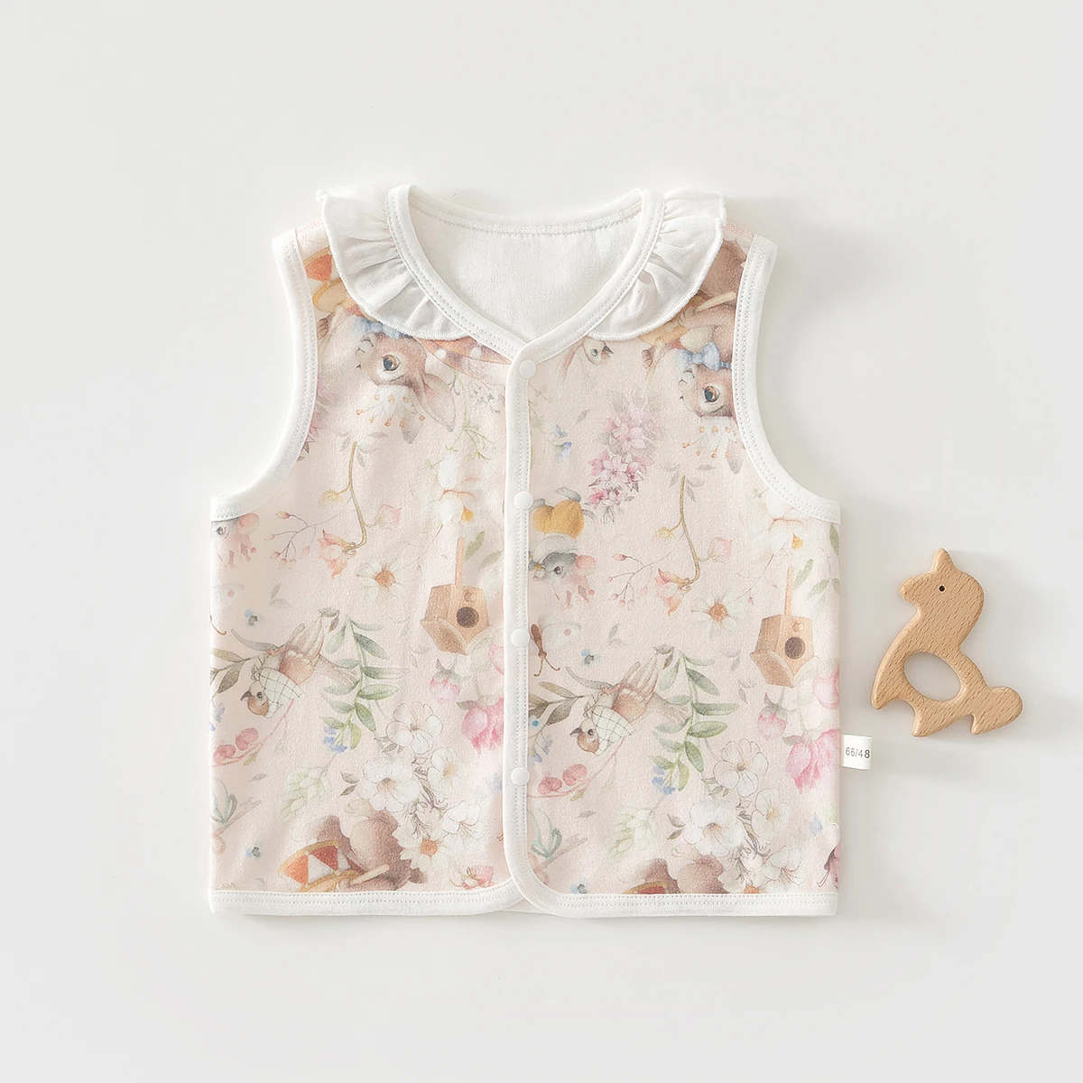 

Baby Pure Cotton Vest Seamless Sleeveless Newborn Summer Vest for Boys and Girls Thin Spring and Summer Cardigan Vest