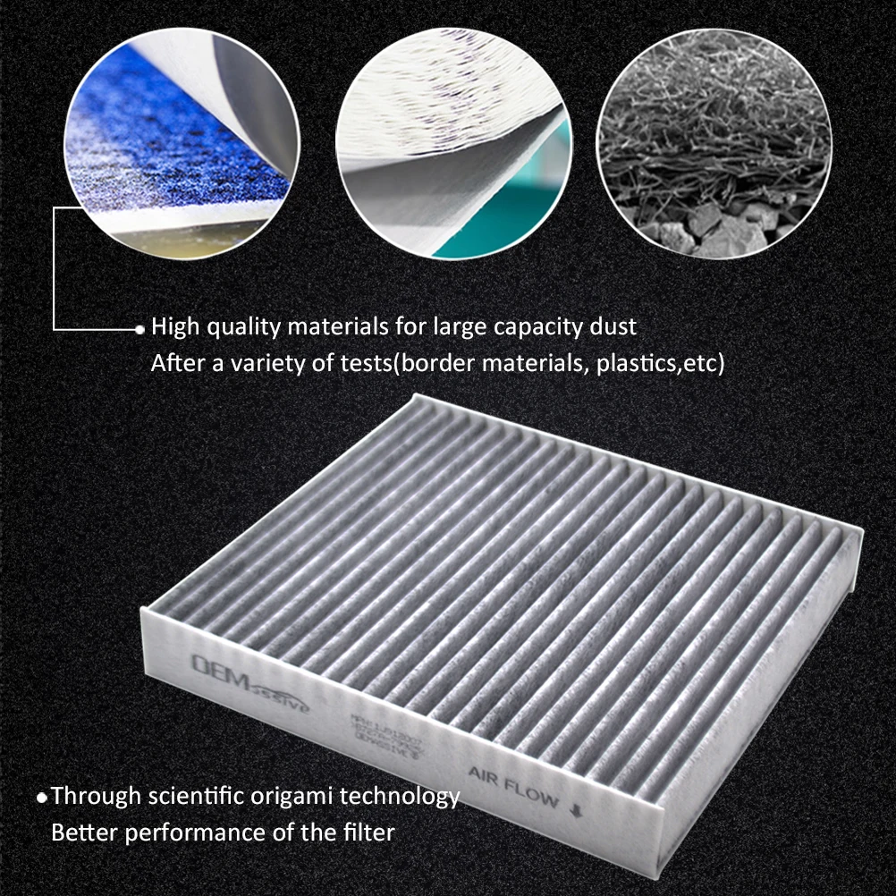 For Infiniti FX35 FX45 G35 Mitsubishi Lancer Outlander Sport RVR ASX Activated Carbon Pollen Cabin Air AC Filter Car Accessories