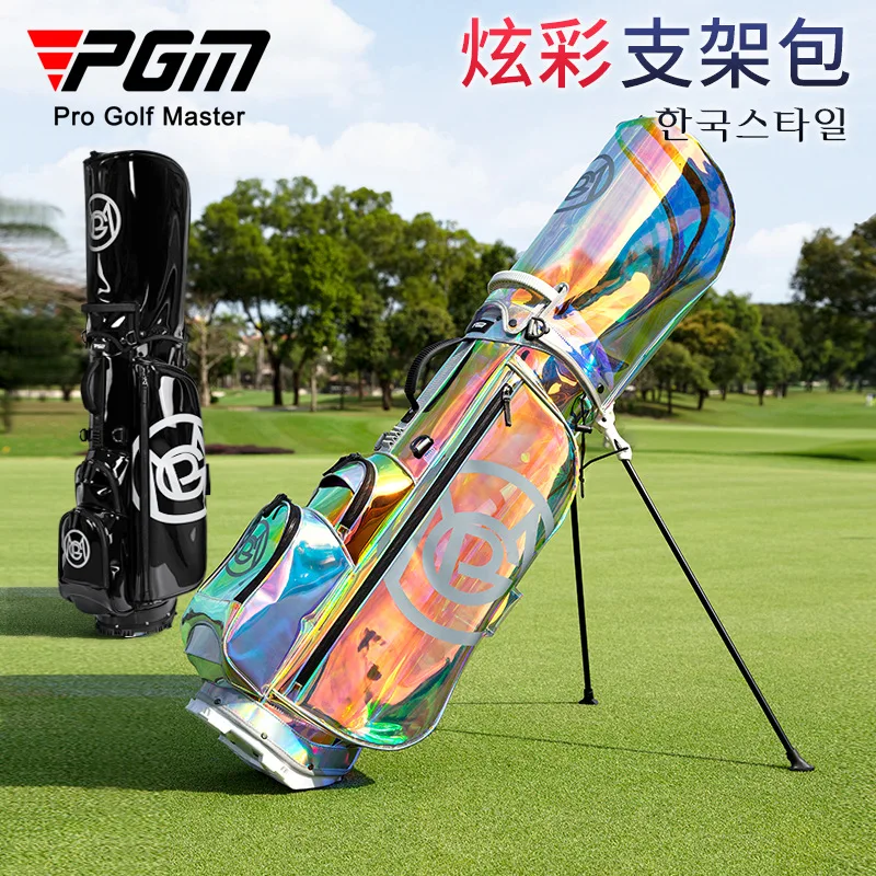 PGM Golf  Women Stand Bag Portable Club  Colorful Transparent Sports Bag