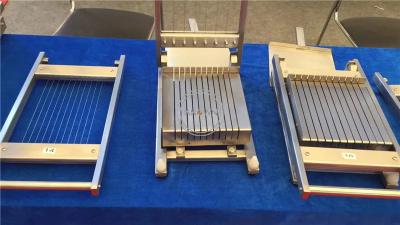 360*360mm  Customized Double Arm Chocolate Cuber Cutter Guitar Wire Butter Cutting Cake Tofu Cheese Divider Machine