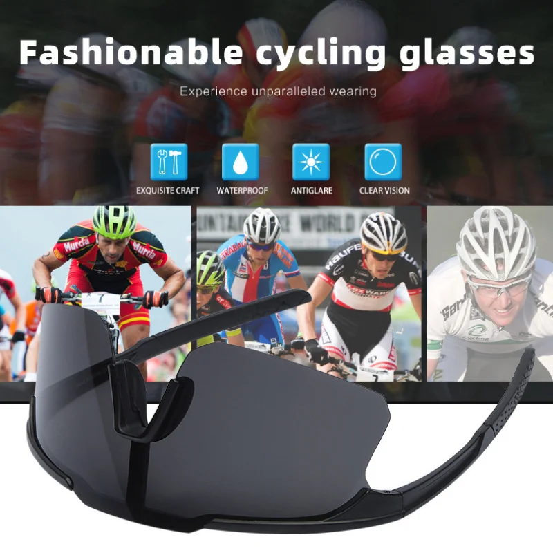 Polarized Sports Sunglasses Men Women Anti-UV Outdoor Sports Sunglass Multi-colored Lenses MTB Road Cycling Windproof Goggles