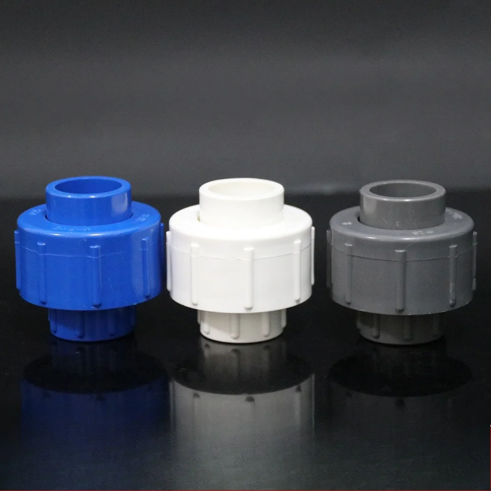 1PCS 20~32mm New Pattern PVC Pipe Union Connector Irrigation Pipe Fittings Aquarium Fish Tank Tube Joints Plastic Pipe Fittings