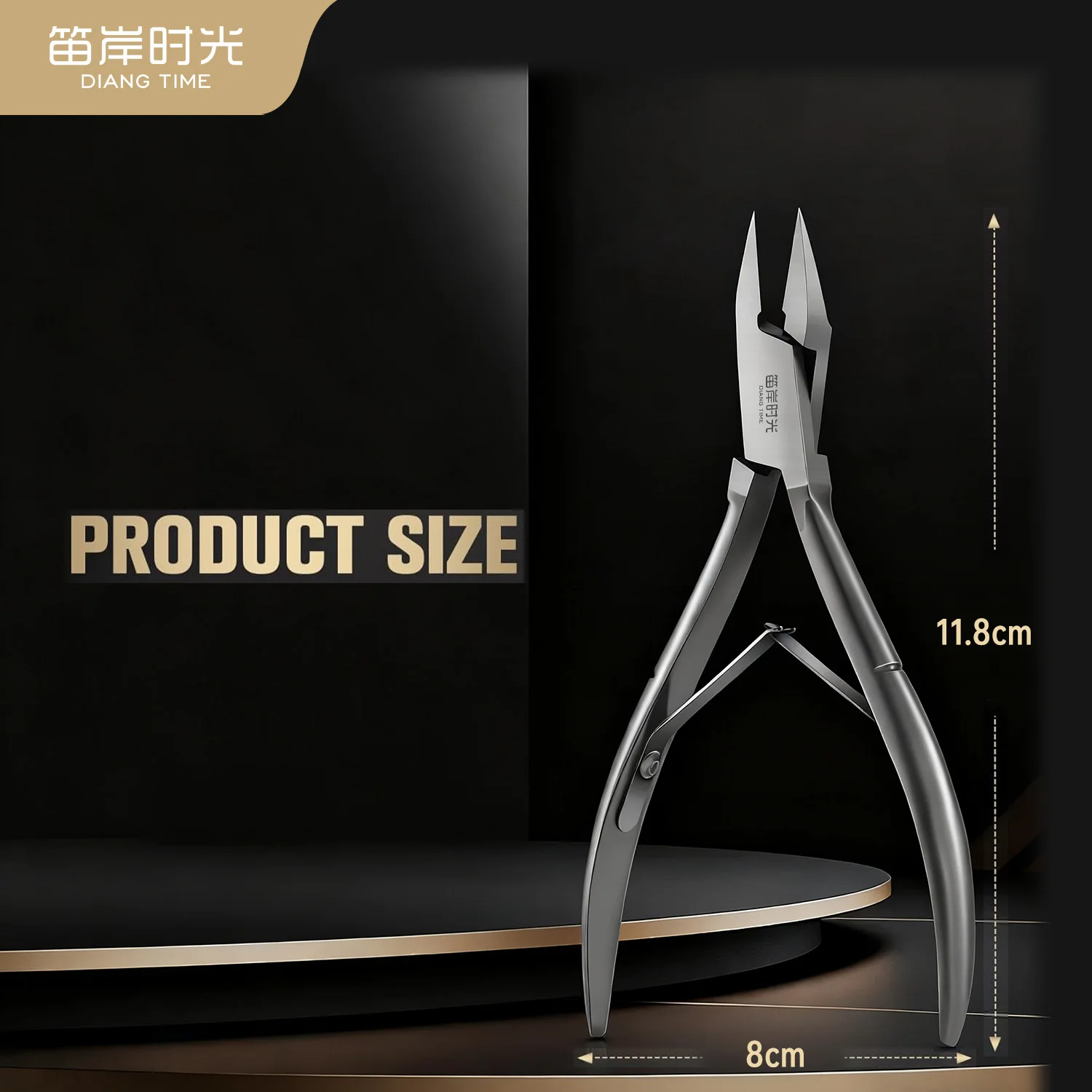 1pc Stainless Steel Nail Clipper Scissors Dead Skin Remover Nail Exfoliator for Toenail Ingrown Nail Trimmer Tool Edge Cutter