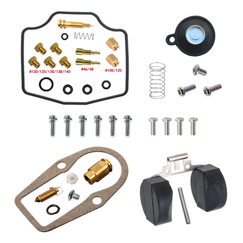 Kit de reparo de carburador YAMAHA XT 600 XT600 2KF 2WJ 3PW 1987-1989 Válvula de aeronave e peças flutuantes