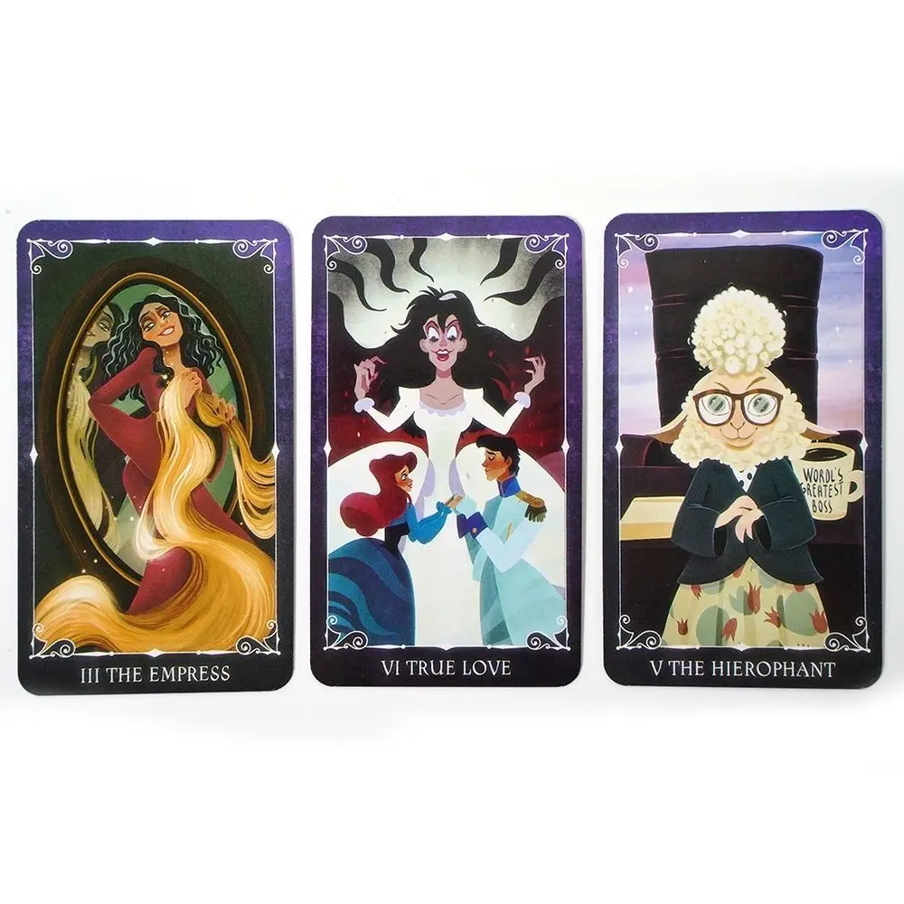 Villians Tarot Cards Deck Oracle Card Mysterious Divination Comics Tarot Card Girl Card Game Board Game English Playing Cards