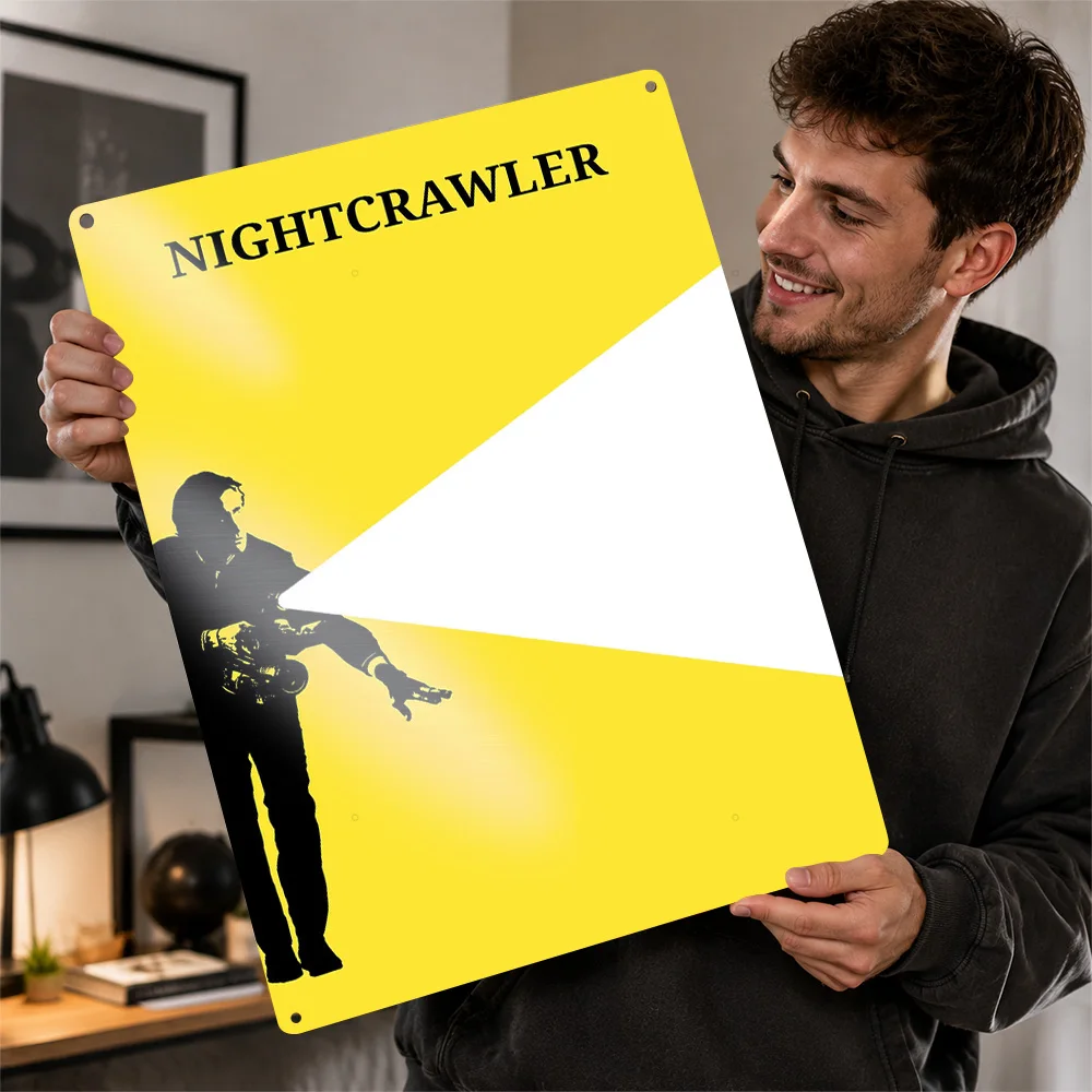 Nightcrawler Personalized 3D Textured Metal Poster Wall Art Tinplate Sign for Modern Home Decoration Luxury Decor Room Wand Deko