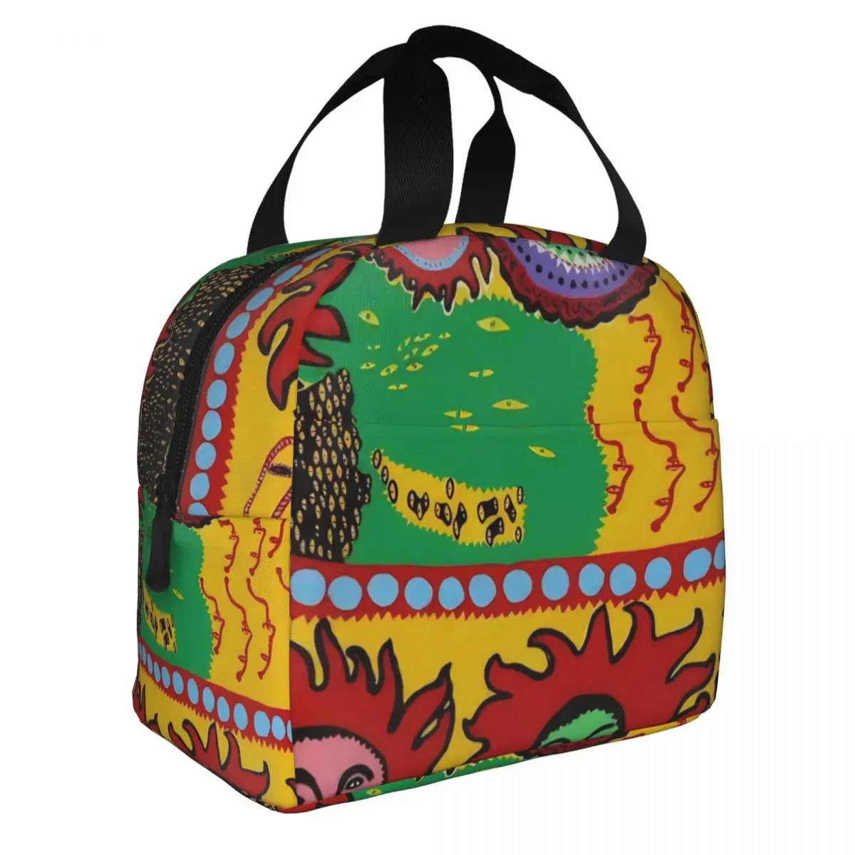 Yayoi Kusama Abstract Pumpkin Insulated Lunch Tote Bag for Women Resuable Thermal Cooler Bento Box Work School Travel