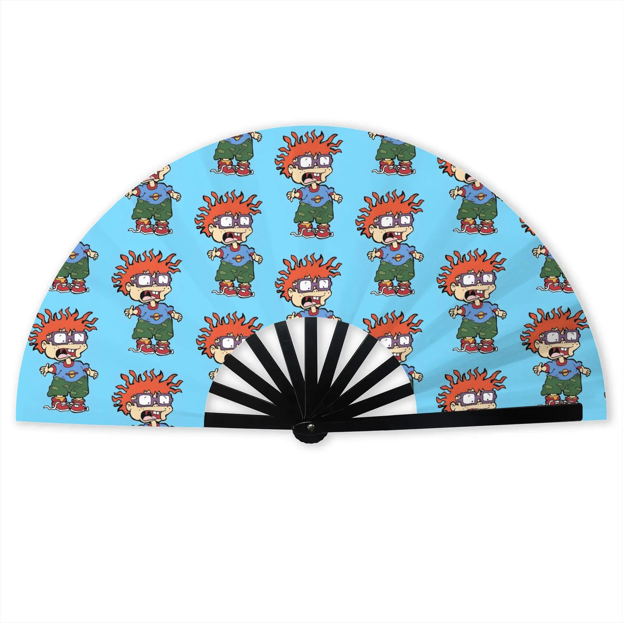 R-Rugrats Role Hand Fan Promotional Gift Wedding Chuckie Finster Durable Folding Fans Unique Bulk Pack Fan