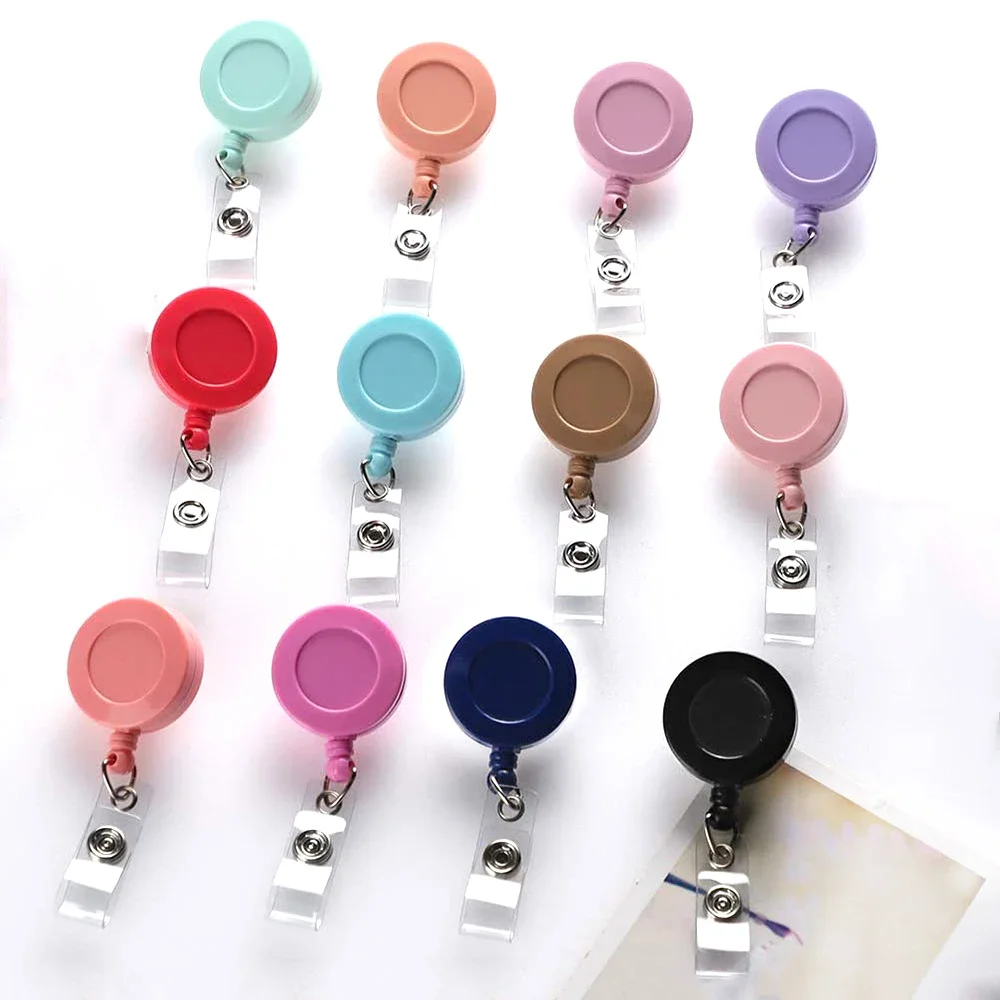 Imagem -03 - Suporte de Crachá Retrátil com Jacaré id Badge Reel Enfermeira Clips 10 Pcs por Lote