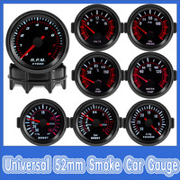 Universal 52mm Car Smoke Pointer Gauge Tachometer Water Temp Oil Pressure Gauge Boost Gauge Bar/Psi Vacuum Water Temp Meter