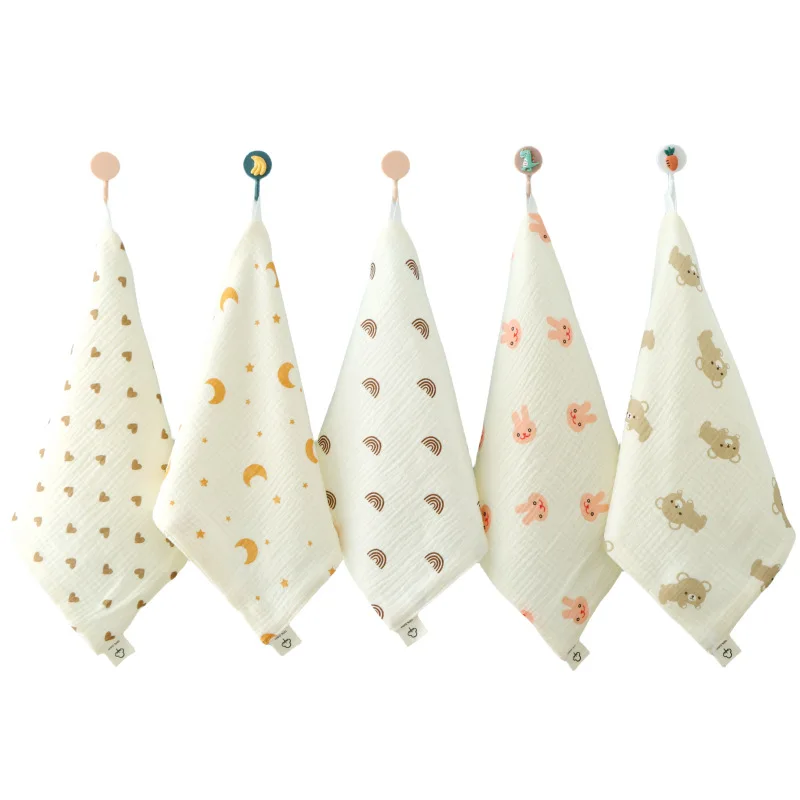 1/5pc Baby Face Towel Newborn Cotton Items Muslin Baby Bibs Handkerchief Towels Soft Saliva Towel Feeding Burp Cloths Facecloth