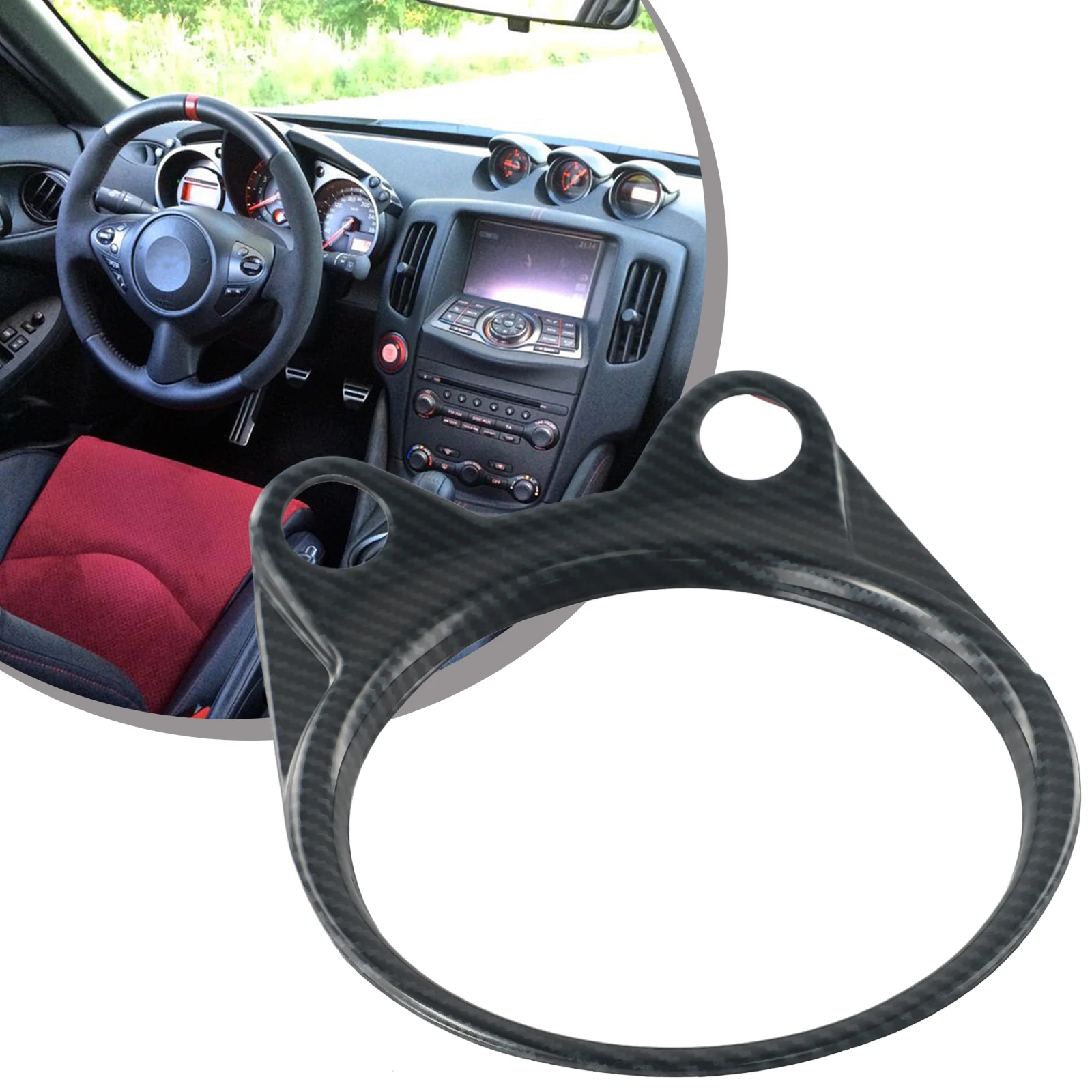 Brand New for durable Gear Shift Panel Part For Nissan 2009-20 Gear Pattern Shift Panel ABS Carbon Fiber Cover