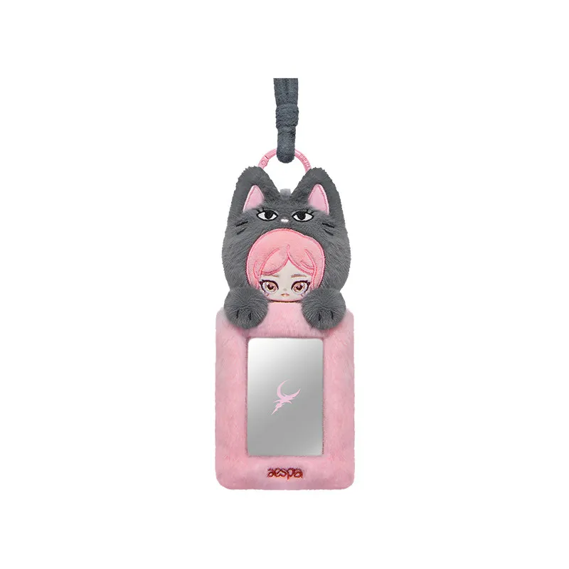 New Pop Mart Aespa Fluffy Club Series Phone Strap Plush Photocard