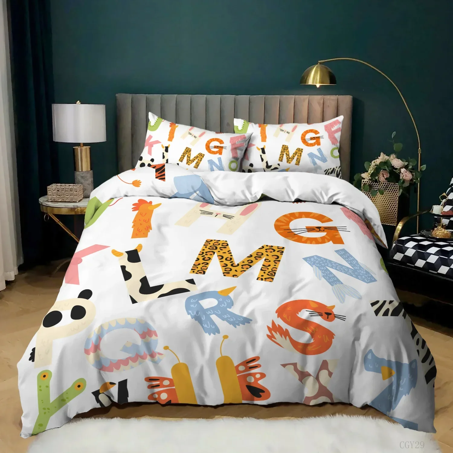 

Milk Cow Cute Cartoon Cows Farmhouse Rustic Comfortable Duvet Quilt Cover Pillowcase Bedding Set Bedroom Decoration Home Textile