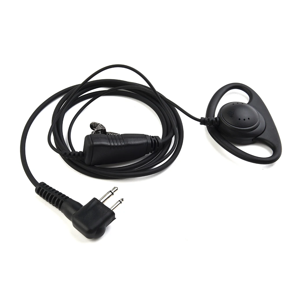 

Earphone Earpiece Headset Mic For Radio Security 2-Pin Walkie Talkie Brand New And High Quality